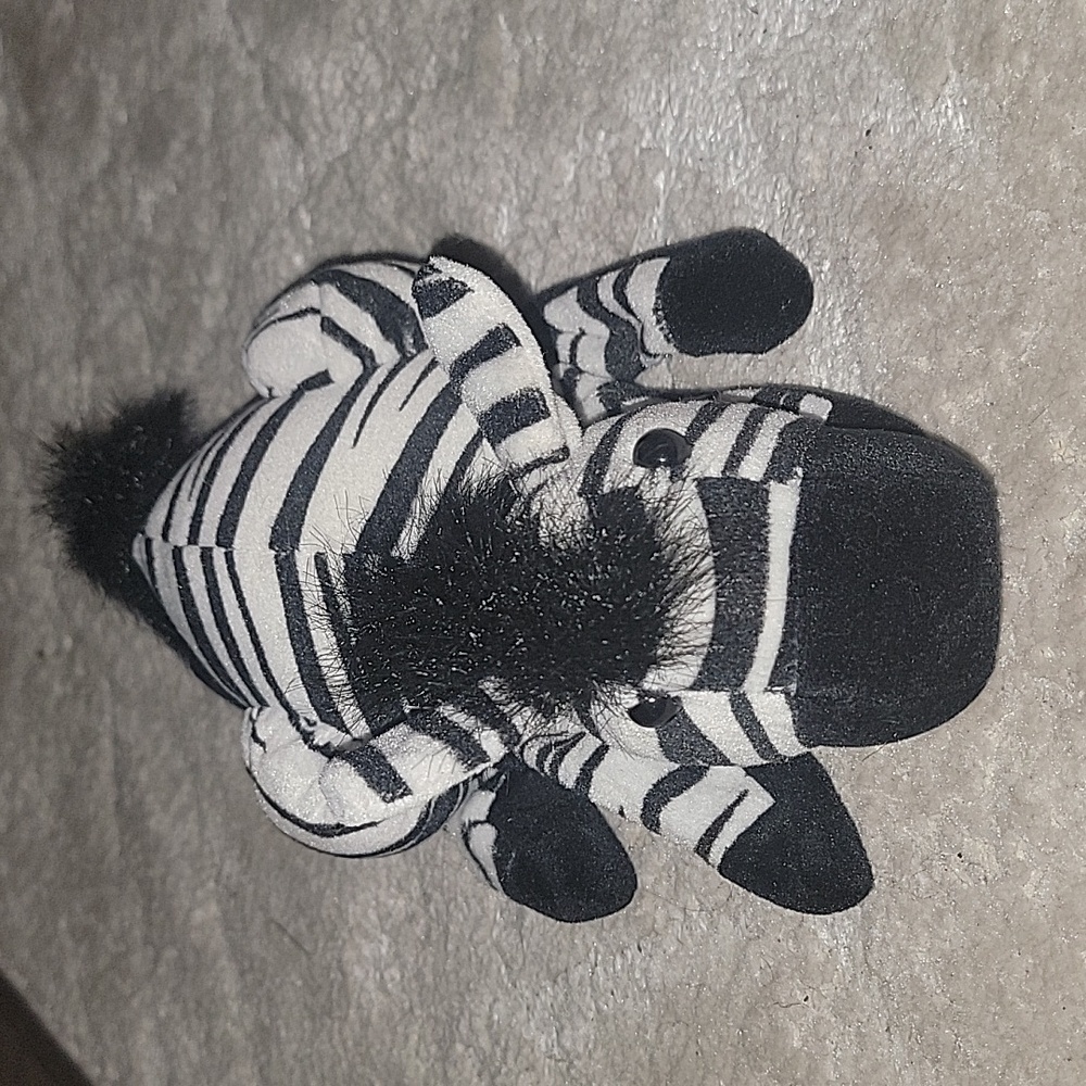 (J2) Zebra Hand Puppet Plush Creations
